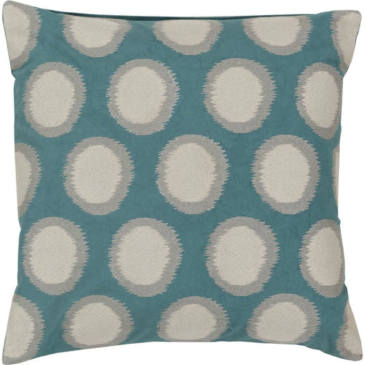 Ikat Dots Pillow - 27597 by Surya. Made from 100% linen in a modern style.