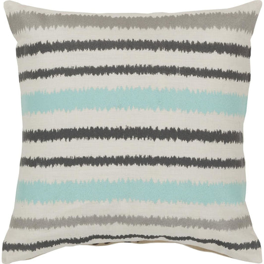 Ikat Stripe Pillow - 13198 by Surya. Made from 100% linen in a modern style.