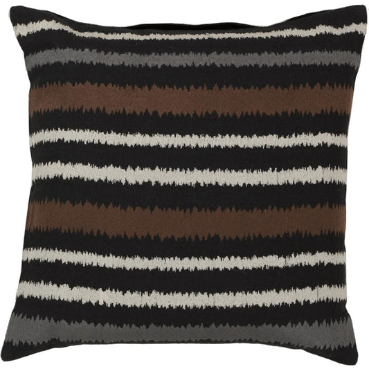 Ikat Stripe Pillow - 13198 by Surya. Made from 100% linen in a modern style.