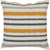 Ivory, Light Gray, Burnt Orange, Taupe / Down Feather / 22" x 22"