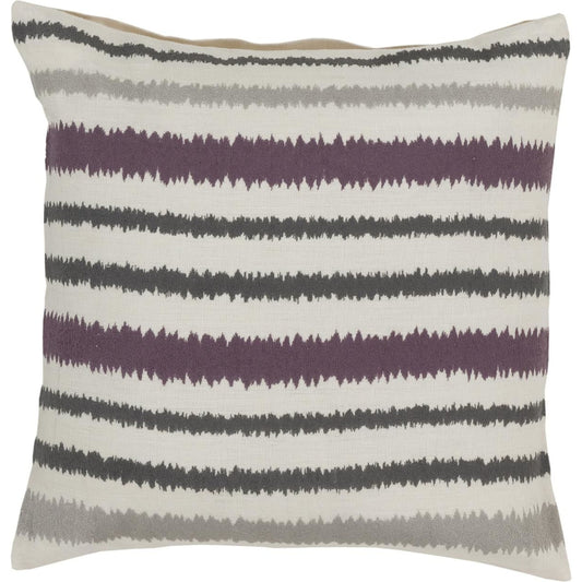 Ikat Stripe Pillow - 13198 by Surya. Made from 100% linen in a modern style.