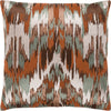 Beige, Camel, Dark Brown, Dark Green / Down Feather / 18" x 18"