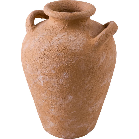 Artefact Vase by Surya in distressed terracotta. Made from terracotta in a unique style.