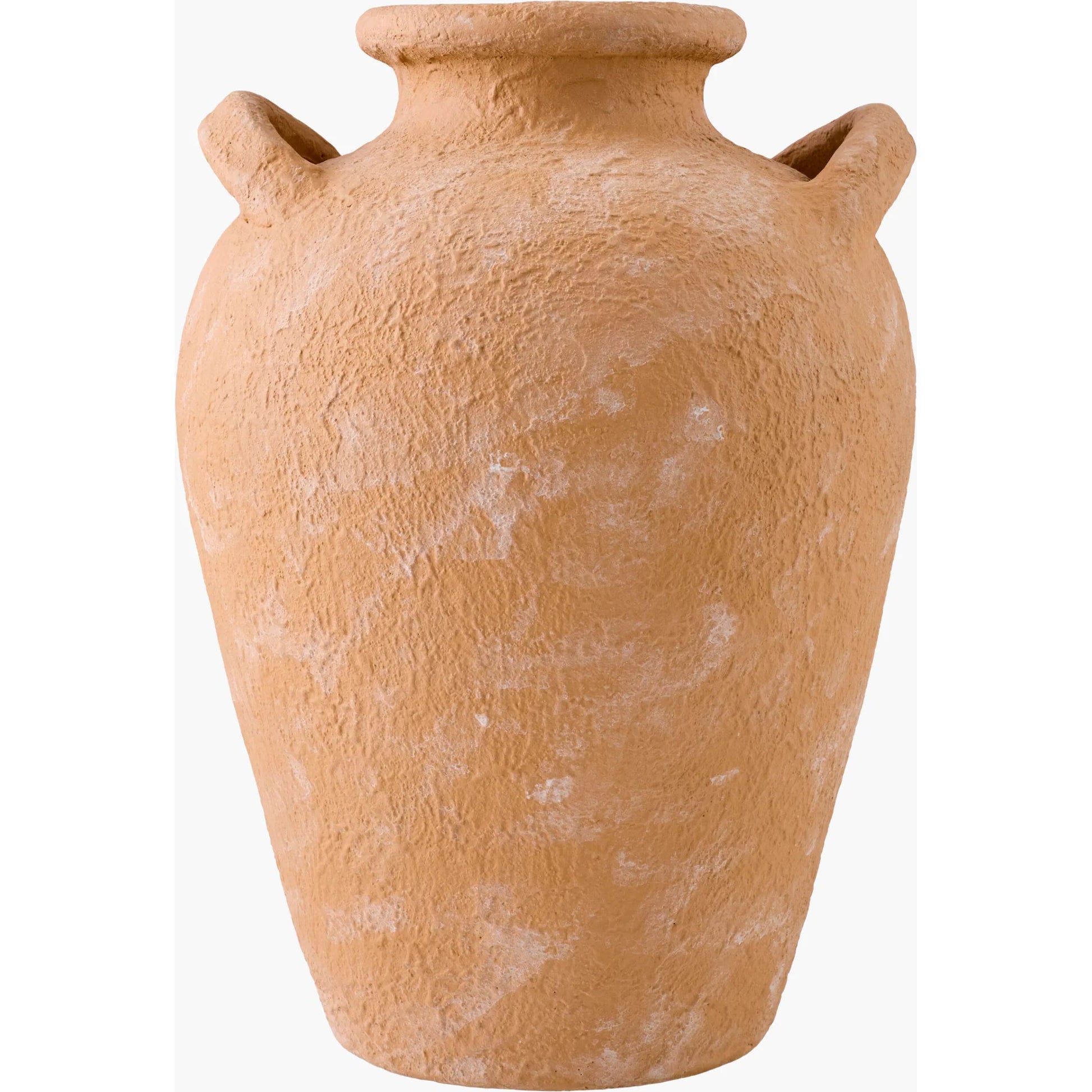 Artefact Vase by Surya in terracotta. Made from terracotta in a rustic style.