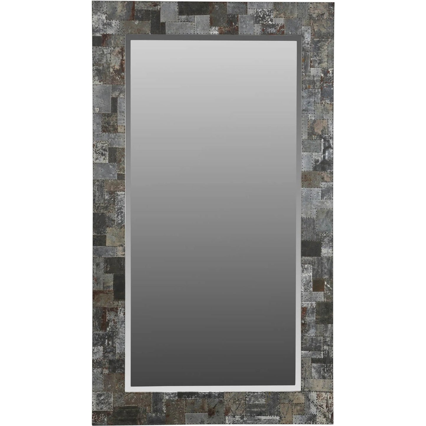001 SI-2452741 | Primary Silo | Arcadia Rectangle Mirror by LH Imports in zinc, antique distressed. Made from unique in a modern style.
