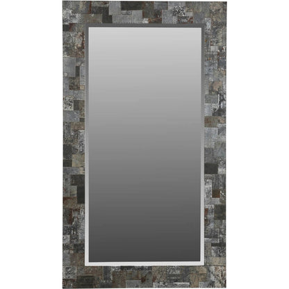 Arcadia Rectangle Mirror by LH Imports in zinc, antique distressed. Made from unique in a modern style.