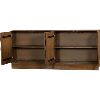 Caracol Sideboard by LH Imports in light walnut. Made from unique in a transitional style.