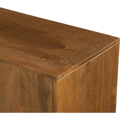 Caracol Sideboard by LH Imports in light walnut. Made from unique in a transitional style.