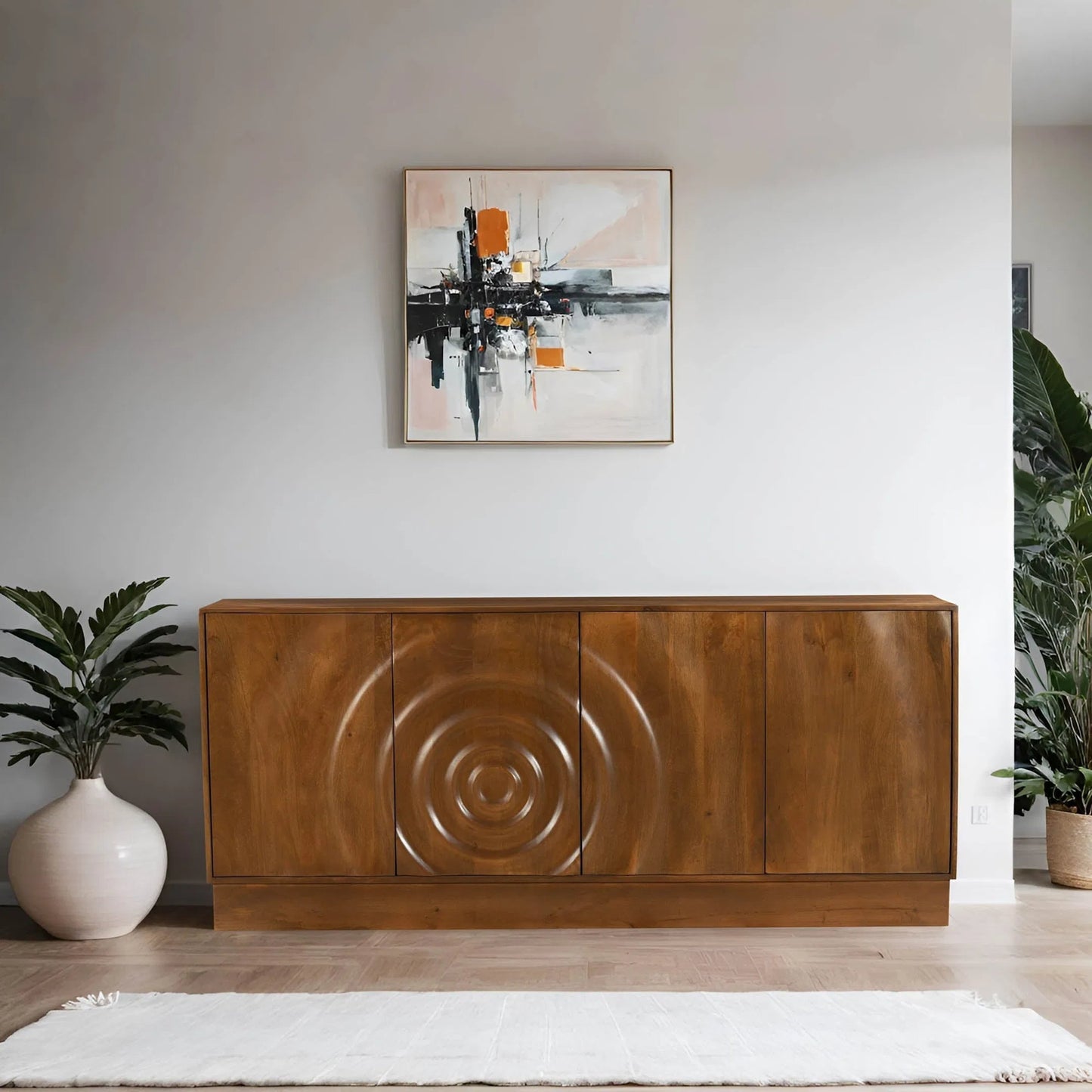 009 SI-2452742 | Lifestyle | Caracol Sideboard by LH Imports in light walnut. Made from unique in a transitional style.