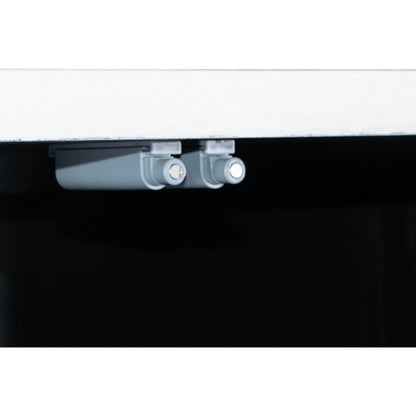 Caged Sideboard by LH Imports in white, black and white, black. Made from mango wood, metal frame, tempered glass in a unique style.