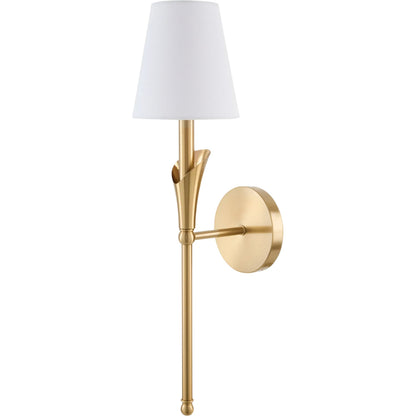 Arcova Wall Sconce by Livabliss. Made from iron, linen, glass in a unique style.