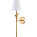 Arcova Wall Sconce by Livabliss. Made from iron, linen, glass in a unique style.