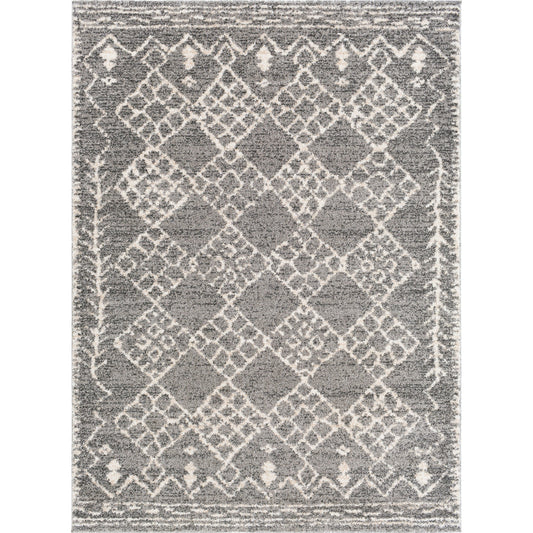 Andorra Rug by Livabliss in gray, charcoal, off-white, beige. Made from polypropylene in a unique style.