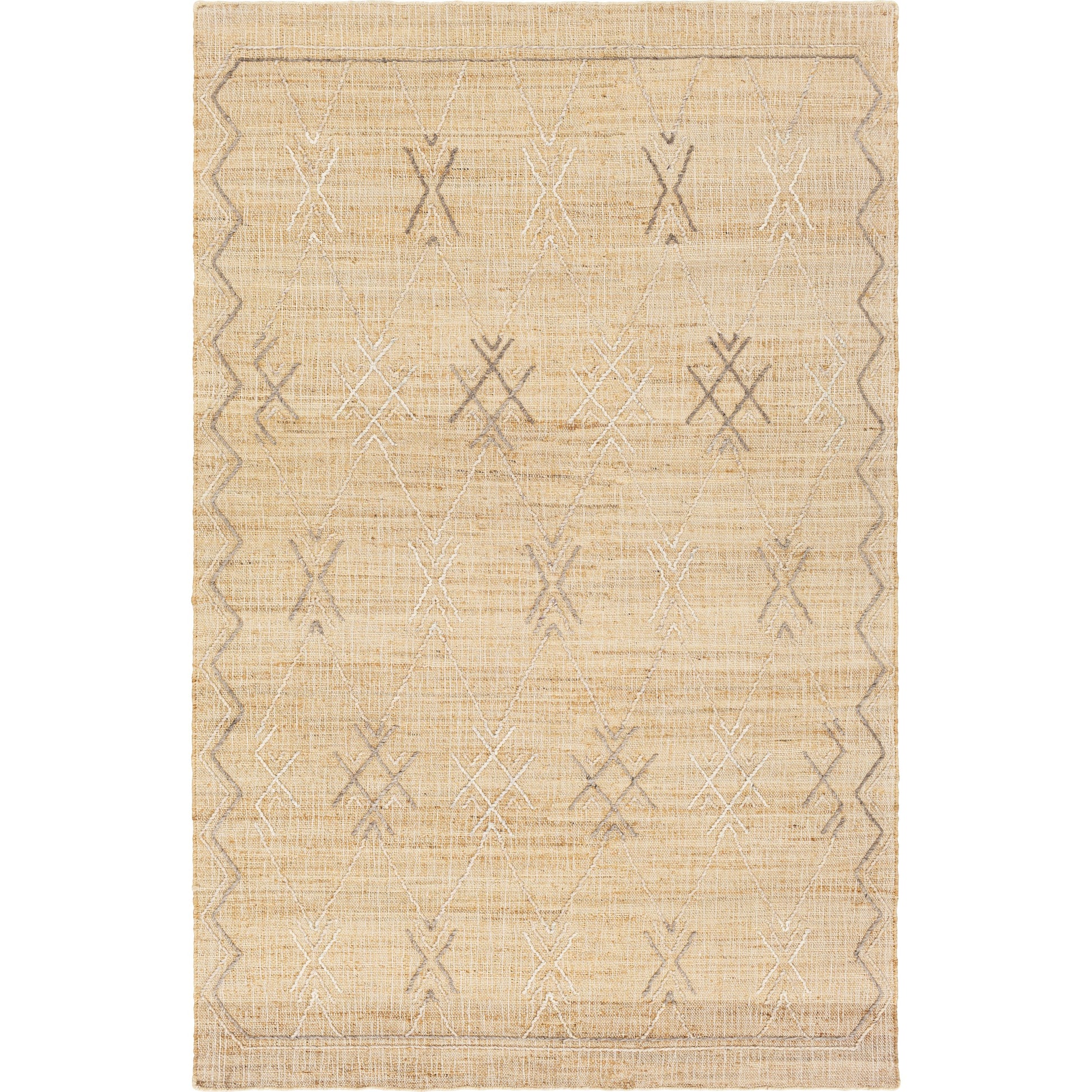 Arielle Rug - 24661 by Surya in beige, off-white, gray. Made from 65% jute, 20% wool, 15% polyester in a unique style.