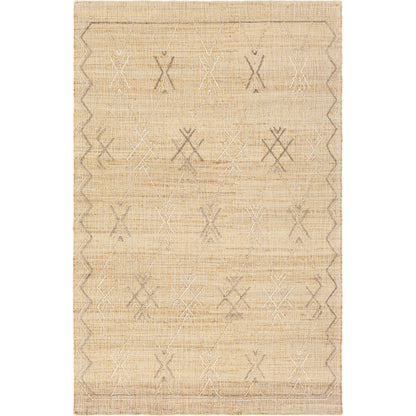Arielle Rug - 24661 by Surya in beige, off-white, gray. Made from 65% jute, 20% wool, 15% polyester in a unique style.