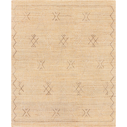 Arielle Rug - 24661 by Surya in beige, off-white, gray. Made from 65% jute, 20% wool, 15% polyester in a unique style.