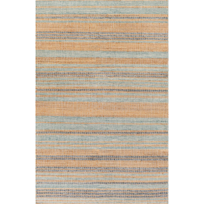 Arielle Rug - 26079 by Surya in tan, ink blue, slate, seafoam, sage. Made from 55% wool, 45% jute in a unique style.