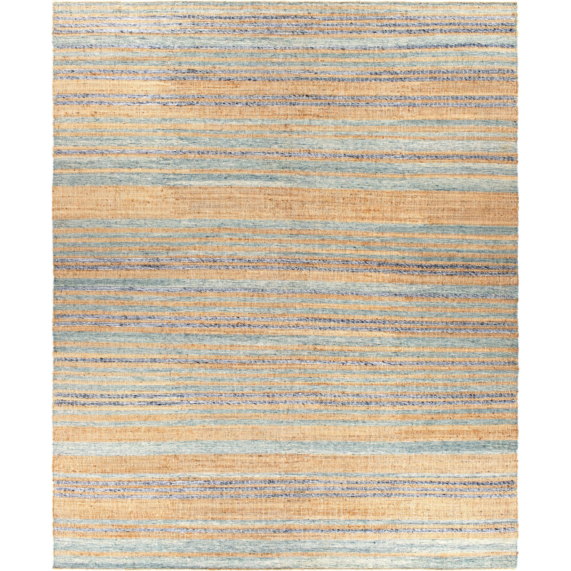 Arielle Rug - 26079 by Surya in tan, ink blue, slate, seafoam, sage. Made from 55% wool, 45% jute in a unique style.