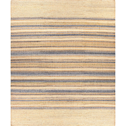 Arielle Rug - 26080 by Surya in beige, light beige, ink blue, slate, medium gray, dark purple. Made from 55% wool, 45% jute in a unique style.
