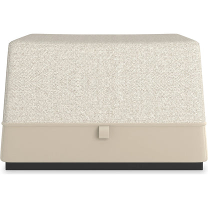Et Voila Ottoman by Caracole in mottled grey, pumice and dark chocolate. Made from birch in a unique style.