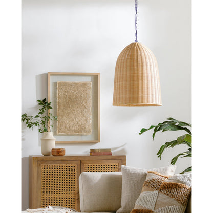 Arboria Pendant - 529022 by Surya. Made from fixture: rattan in a cottage & farmhouse style.
