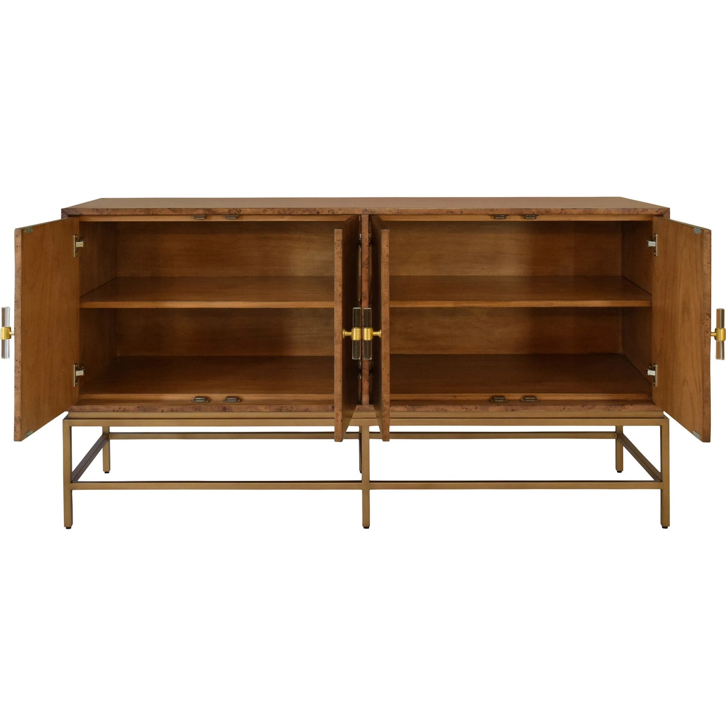 006 SI-2322912 | Additional Silo | Ariel Four Door Buffet by Worlds Away in dark burl wood. Made from unique in a transitional style.
