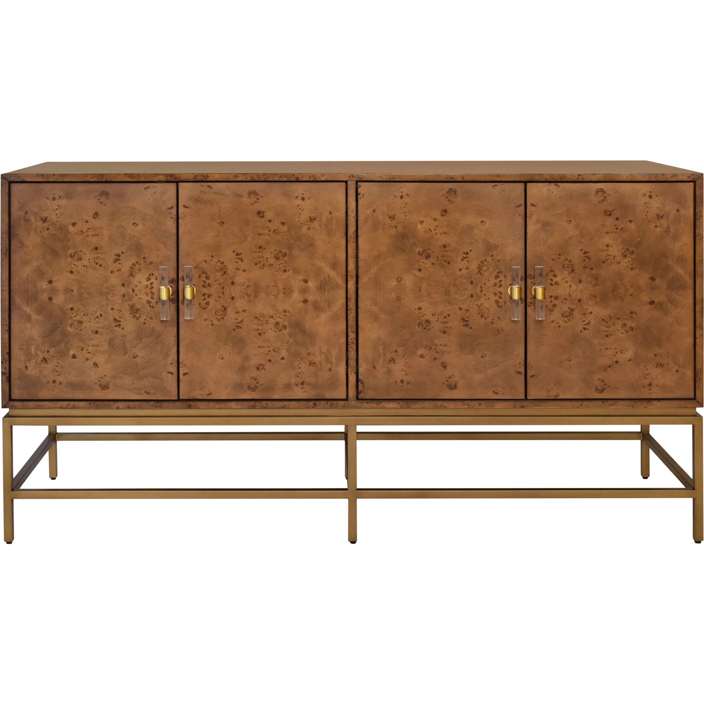 004 SI-2322912 | Additional Silo | Ariel Four Door Buffet by Worlds Away in dark burl wood. Made from unique in a transitional style.