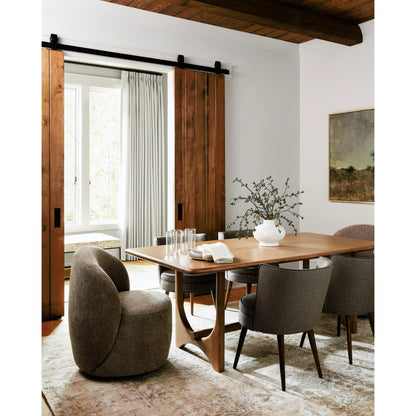 Arland Dining Table by Surya. Made from mango wood in a modern style.