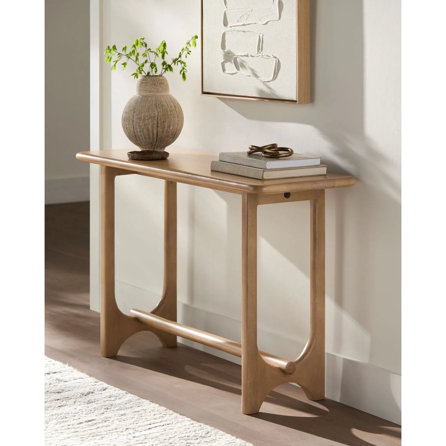 002 SI-2459565 | Lifestyle | Arland Console Table by Surya in brown. Made from mango wood in a transitional style.