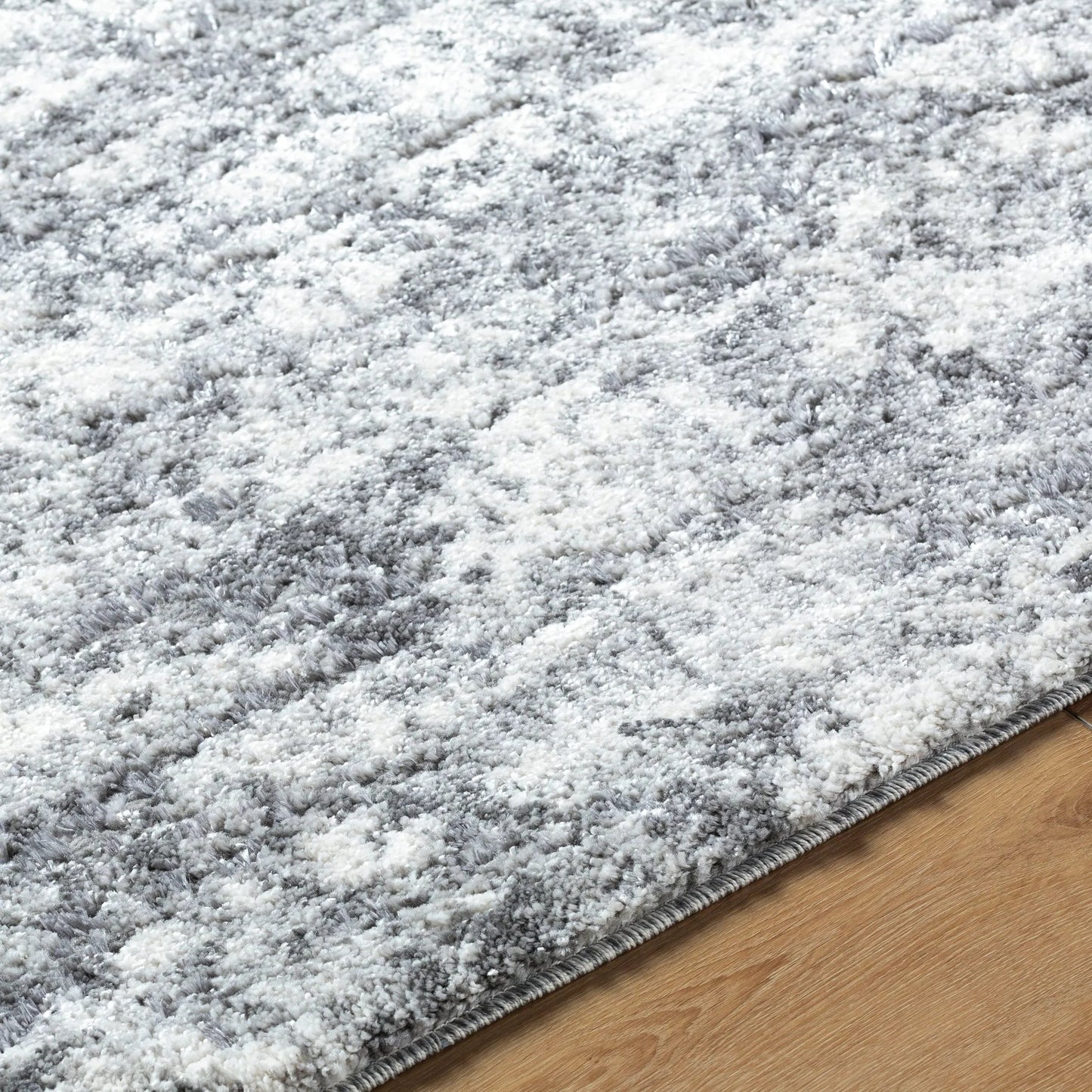 005 SI-2099962,SI-2099963,SI-2099964 | Closeup | Andorra Plus ARP-2308 Rug by Livabliss in black, light gray, charcoal. Made from polypropylene, polyester in a unique style.