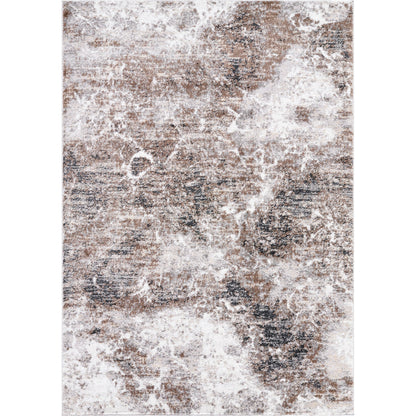 Andorra Plus ARP-2318 Rug by Livabliss in light silver, ash, prairie dust, metallic - silver, sage, walnut, nickel. Made from polypropylene, polyester in a unique style.