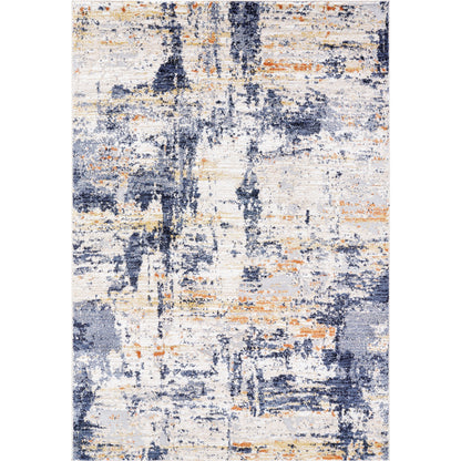 Andorra Plus ARP-2320 Rug by Livabliss in light silver, metallic - silver, ash, slate, natural, beetle blue, light wood. Made from polypropylene, polyester in a unique style.