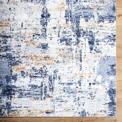 Andorra Plus ARP-2320 Rug by Livabliss in light silver, metallic - silver, ash, slate, natural, beetle blue, light wood. Made from polypropylene, polyester in a unique style.