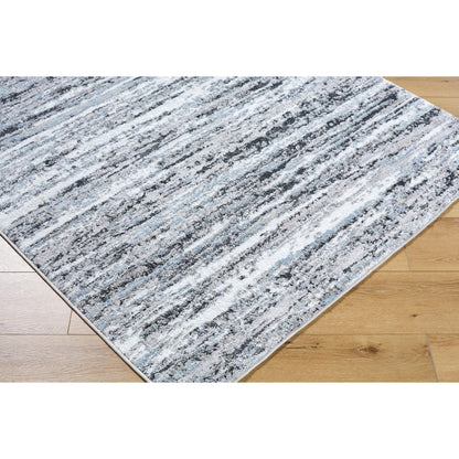 Andorra Plus ARP-2321 Rug by Livabliss in light silver, metallic - silver, silver, sage, slate, ink, nickel. Made from polypropylene, polyester in a unique style.