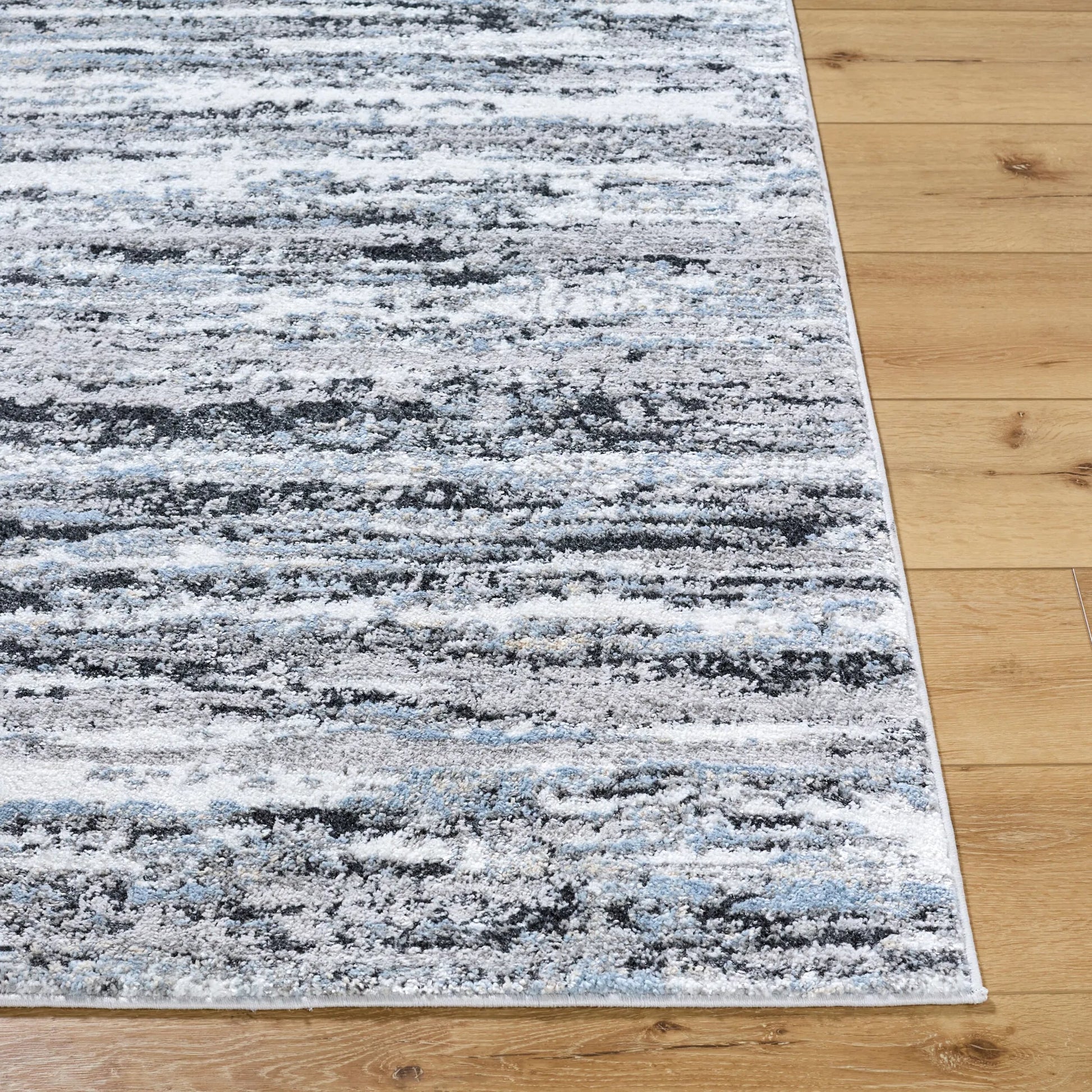 Andorra Plus ARP-2321 Rug by Livabliss in light silver, metallic - silver, silver, sage, slate, ink, nickel. Made from polypropylene, polyester in a unique style.