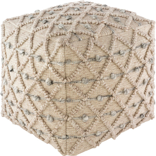 Anders - 34261 by Livabliss in light gray, charcoal, white. Made from 60% cotton, 40% recycled pet yarn, 100% polybeads, 100% cotton in a eclectic & global style.