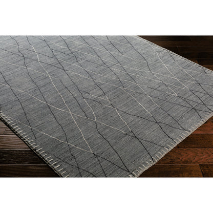 Arlequin Rug - 23661 by Surya in charcoal, medium gray, black. Made from unique in a unique style.