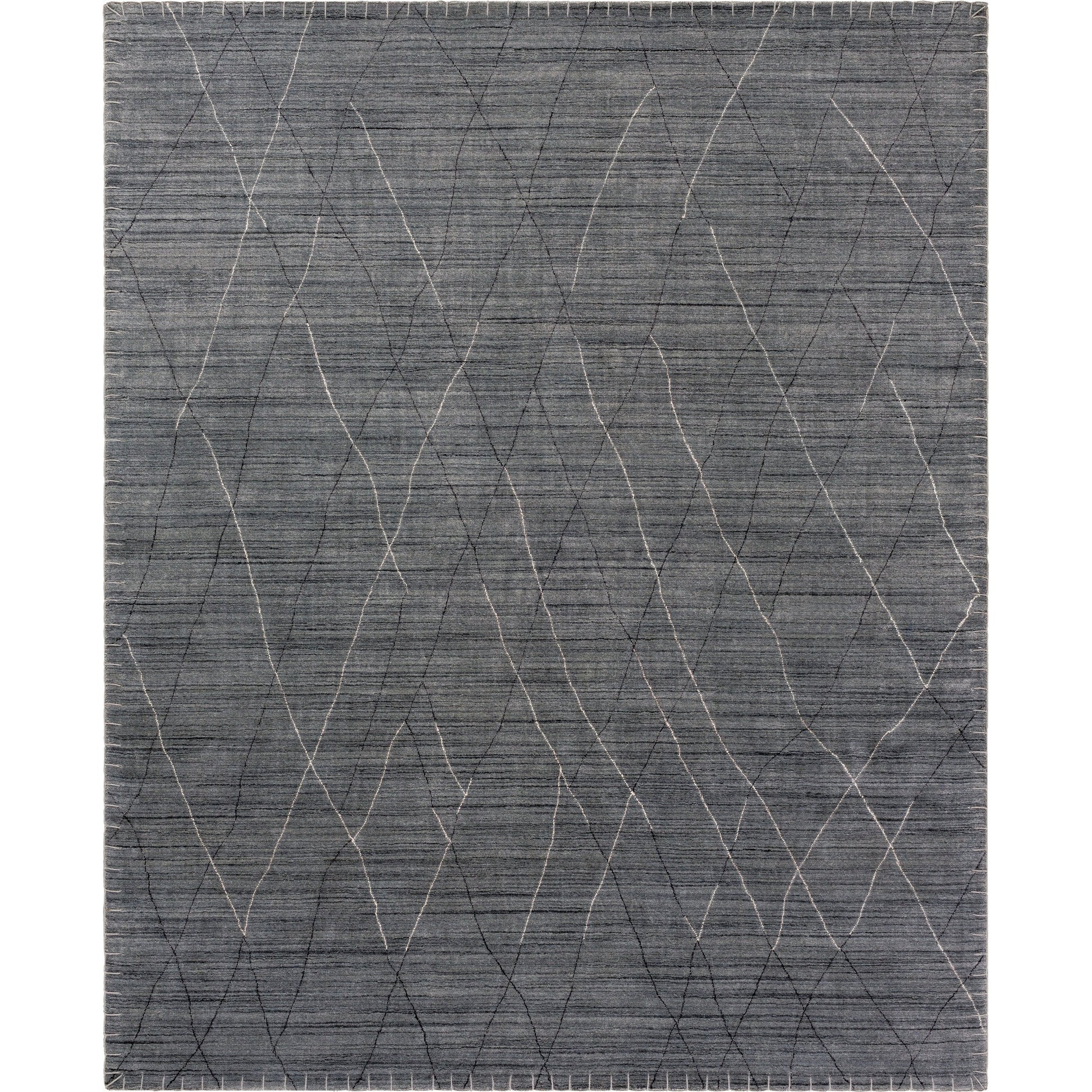 Arlequin Rug - 23661 by Surya in charcoal, medium gray, black. Made from unique in a unique style.