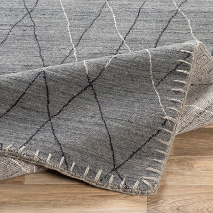 Arlequin Rug - 23661 by Surya in charcoal, medium gray, black. Made from unique in a unique style.