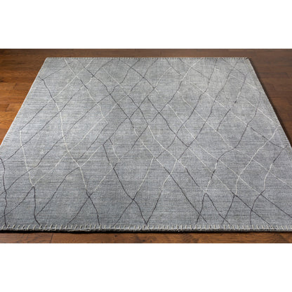 Arlequin Rug - 23661 by Surya in charcoal, medium gray, black. Made from unique in a unique style.