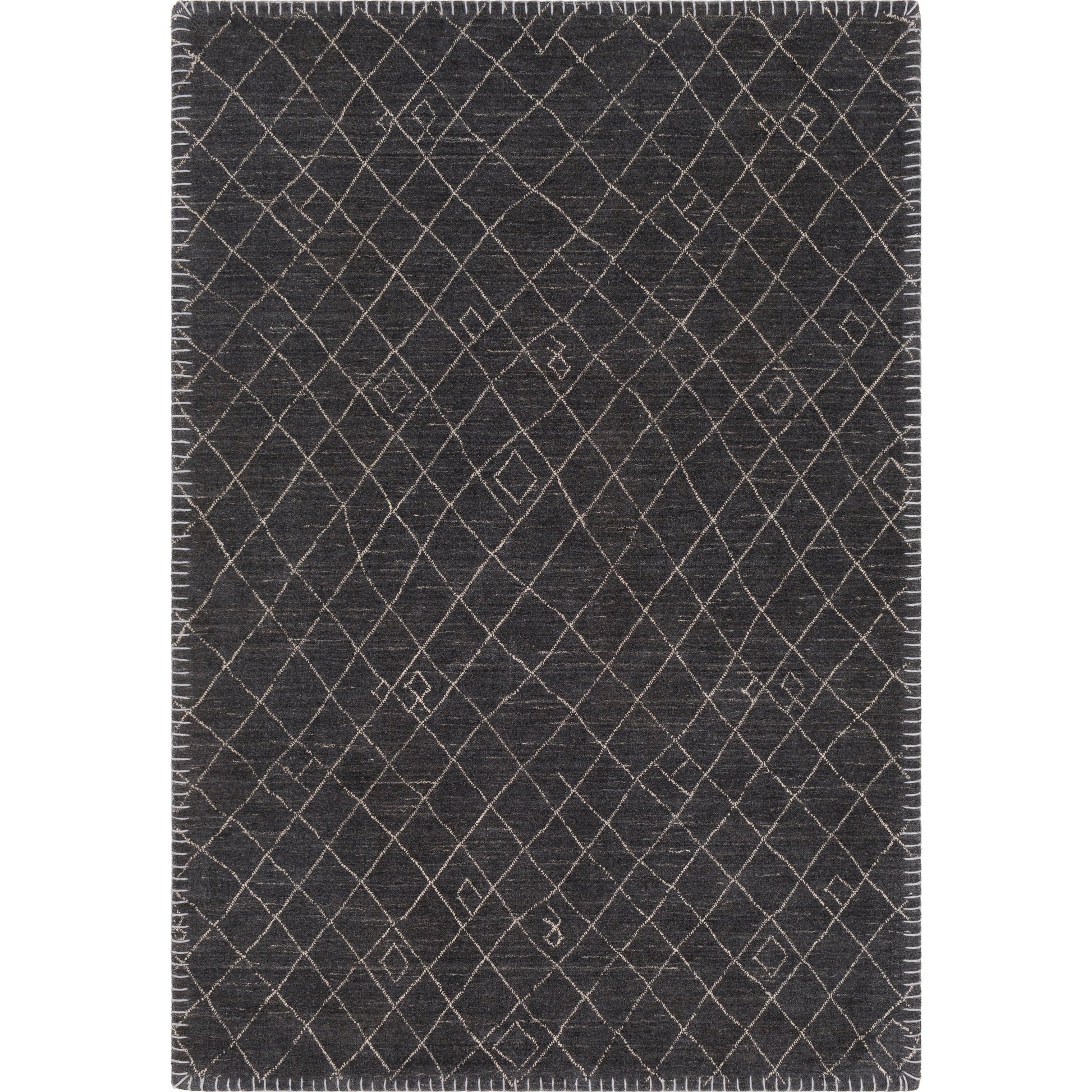 Arlequin Rug - 30026 by Surya in black, ivory. Made from 60% wool, 40% viscose in a unique style.