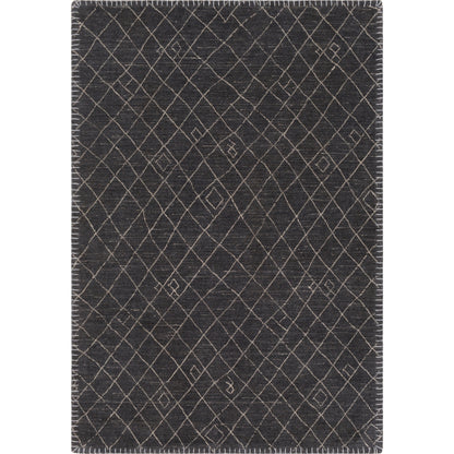 Arlequin Rug - 30026 by Surya in black, ivory. Made from 60% wool, 40% viscose in a unique style.