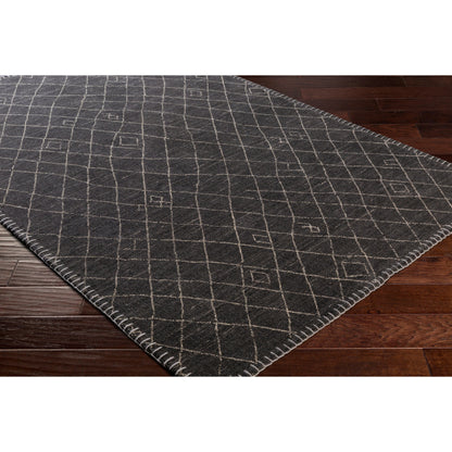 Arlequin Rug - 30026 by Surya in black, ivory. Made from 60% wool, 40% viscose in a unique style.