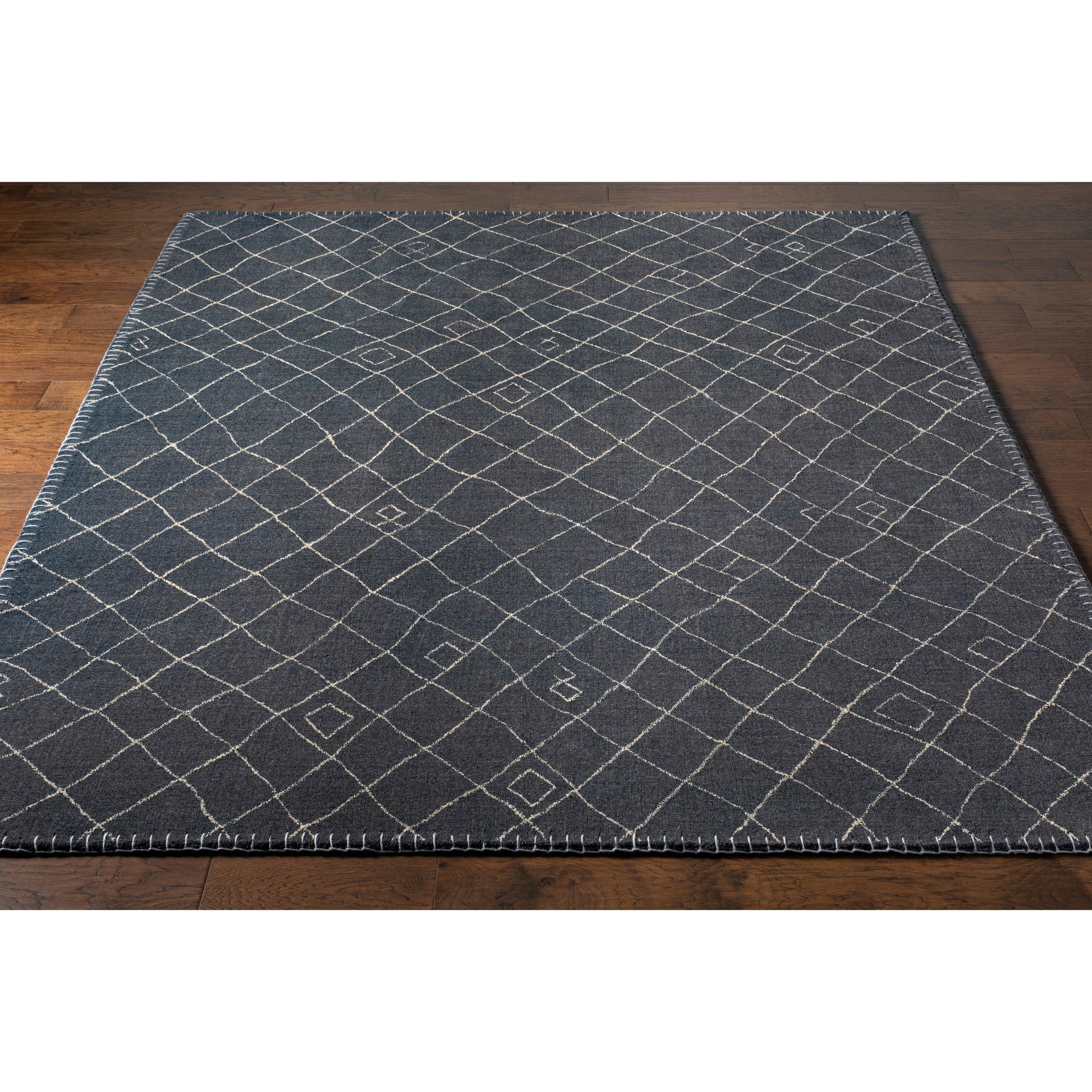 Arlequin Rug - 30026 by Surya in black, ivory. Made from 60% wool, 40% viscose in a unique style.