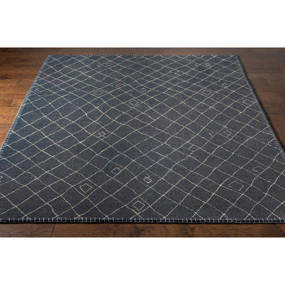 Arlequin Rug - 30026 by Surya in black, ivory. Made from 60% wool, 40% viscose in a unique style.