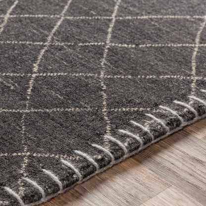 Arlequin Rug - 30026 by Surya in black, ivory. Made from 60% wool, 40% viscose in a unique style.