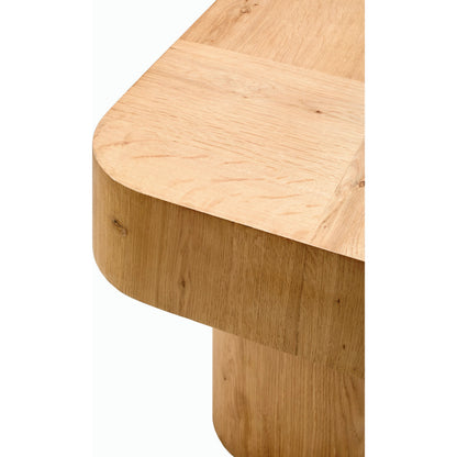 Arquette End Table - 530917 by Surya in clear and natural. Made from wood veneer in a modern style.