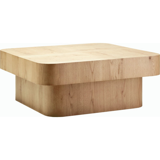 Arquette Coffee Table - 530914 by Surya in natural. Made from wood veneer in a modern style.