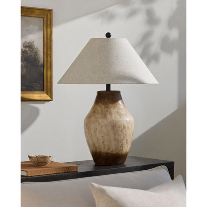 Amaryllis Lamp - 531302 by Surya. Made from ceramic, linen, metal, resin in a modern style.