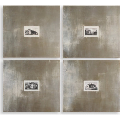 Historical Buildings Framed Art (Set of 4) by Uttermost in multi. Made from mdf in a modern style.